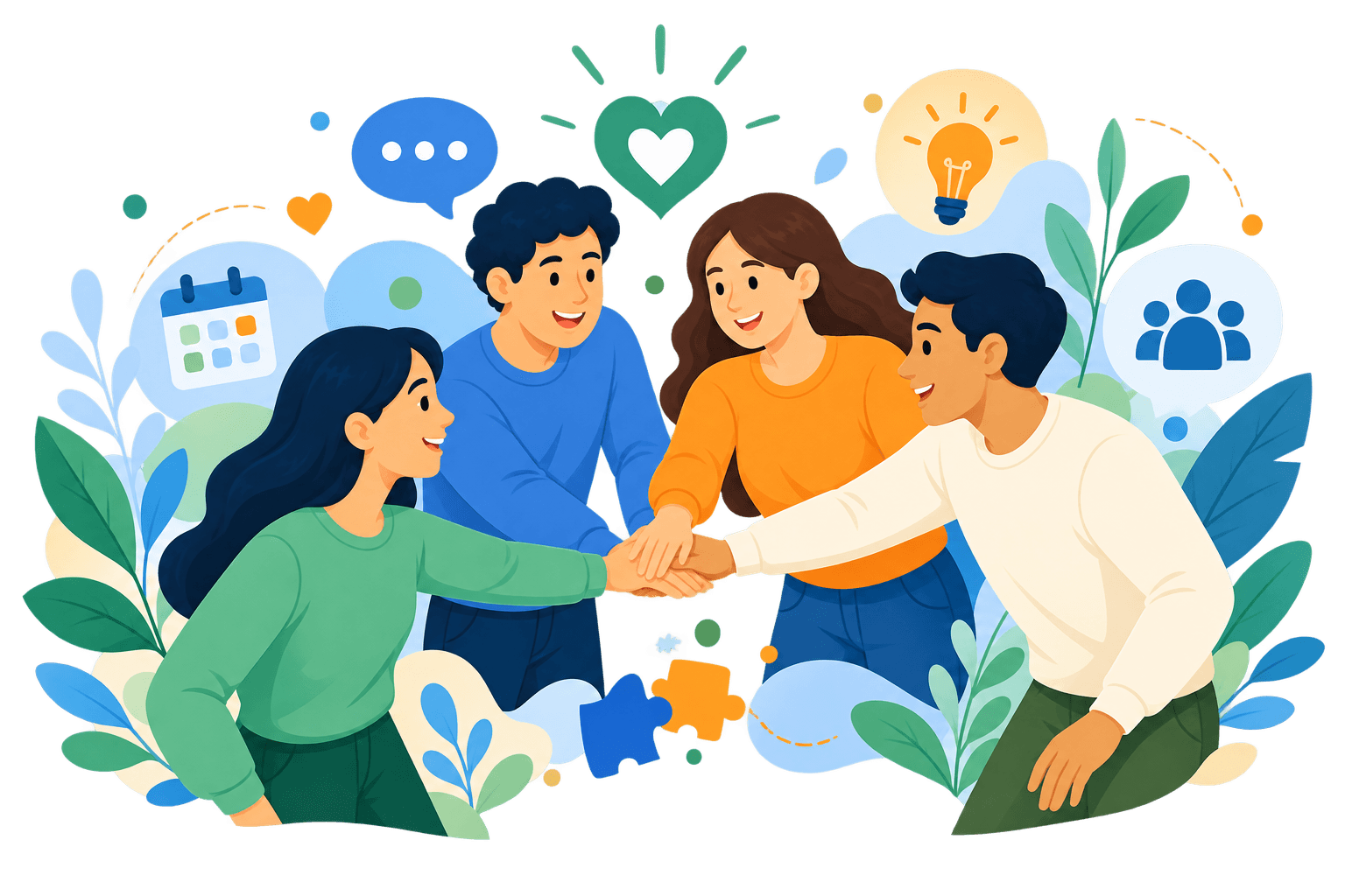 Personas compartiendo en la comunidad AFAP